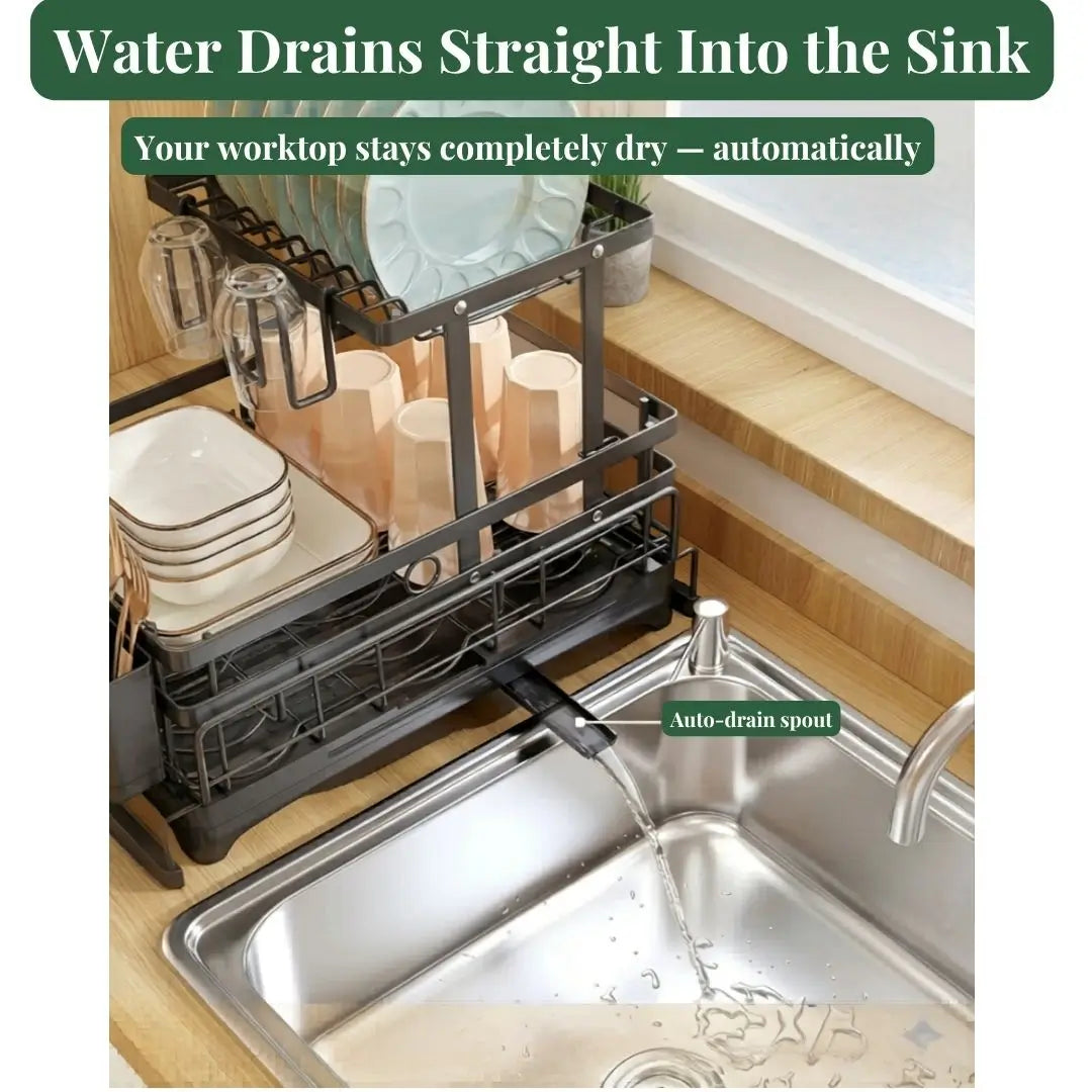 The Worktop Drainer™ | Adjustable Over-Sink Dish Rack