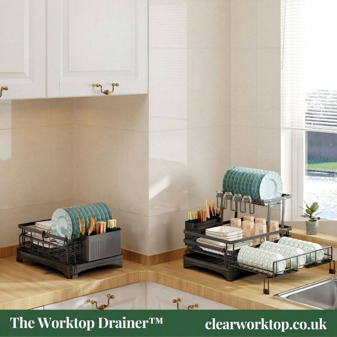 The Worktop Drainer™ | Adjustable Over-Sink Dish Rack