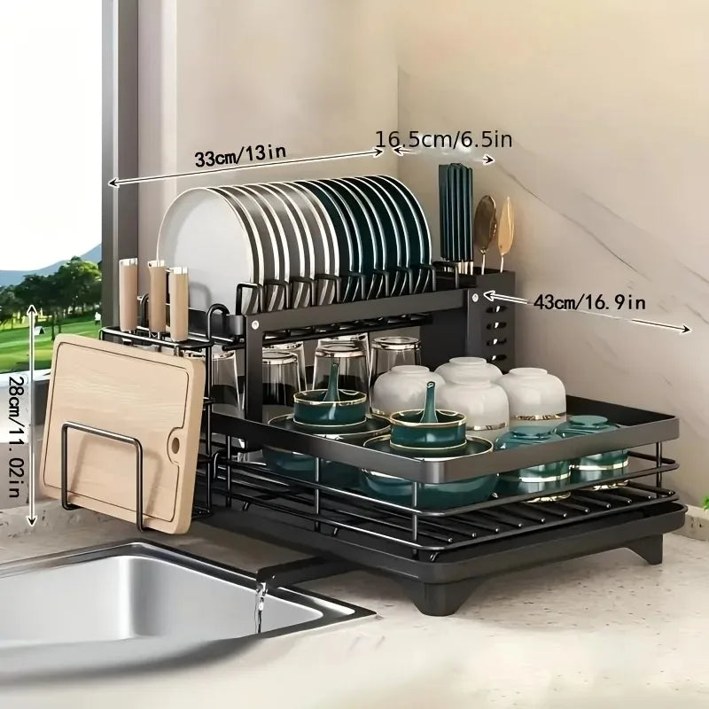 The Worktop Drainer™ | Over-Sink Dish Rack — Fixed