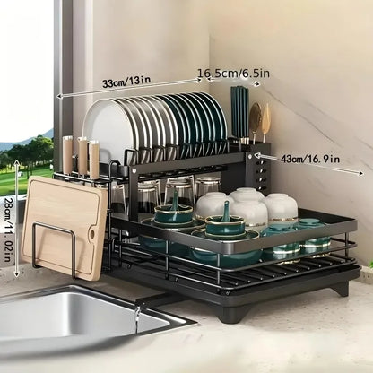The Worktop Drainer™ | Over-Sink Dish Rack — Fixed