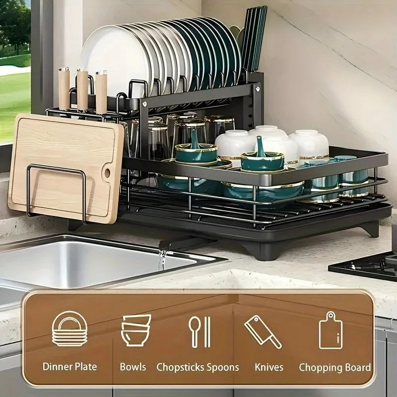The Worktop Drainer™ | Over-Sink Dish Rack — Fixed
